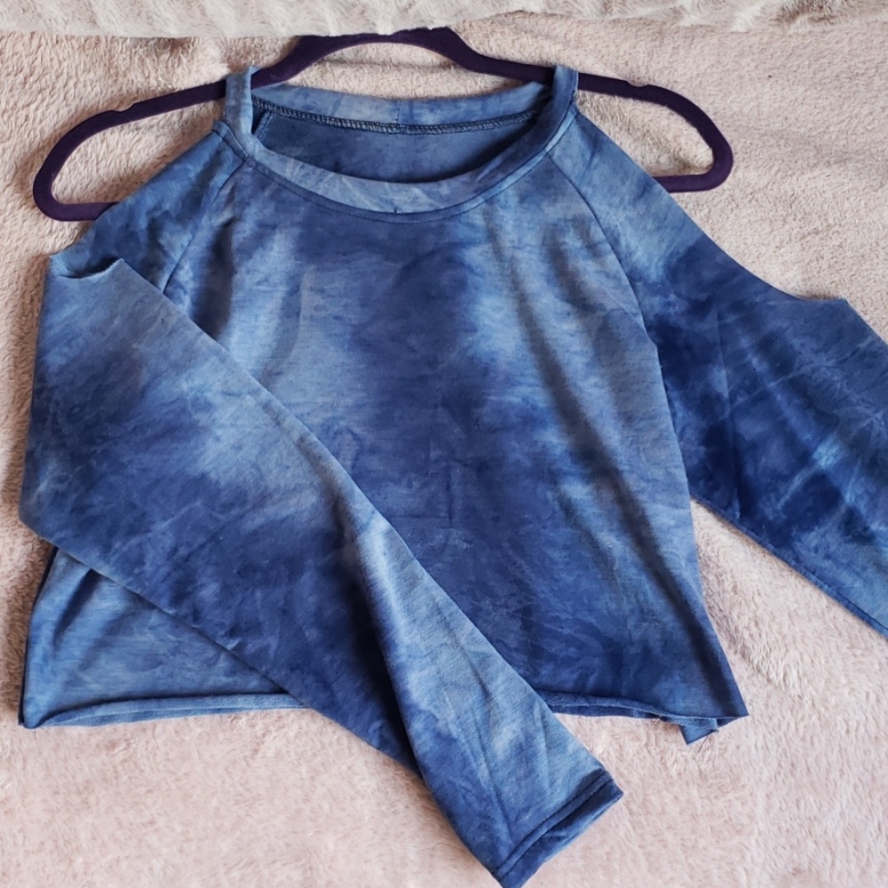 Tie dye cropped long sleeve